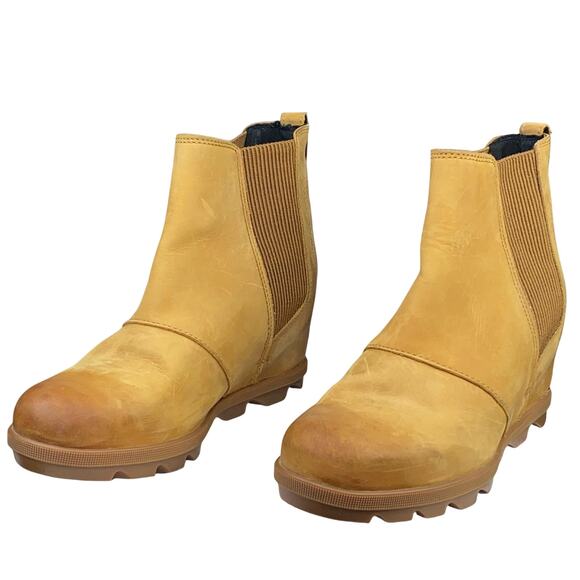 Sorel Women's Joan Of Arctic Brown Suede Hidden Wedge Boot Size US 8 - Picture 6 of 11